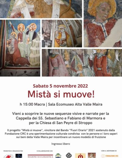 Nuovo appuntamento con  MISTA&rsquo; SI MUOVE  a Macra presso lo Sportello Ecomuseo   sabato 5 novembre