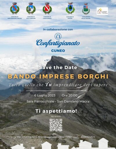 Incontro di approfondimento sul BANDO IMPRESE BORGHI,  giovedí 6 luglio